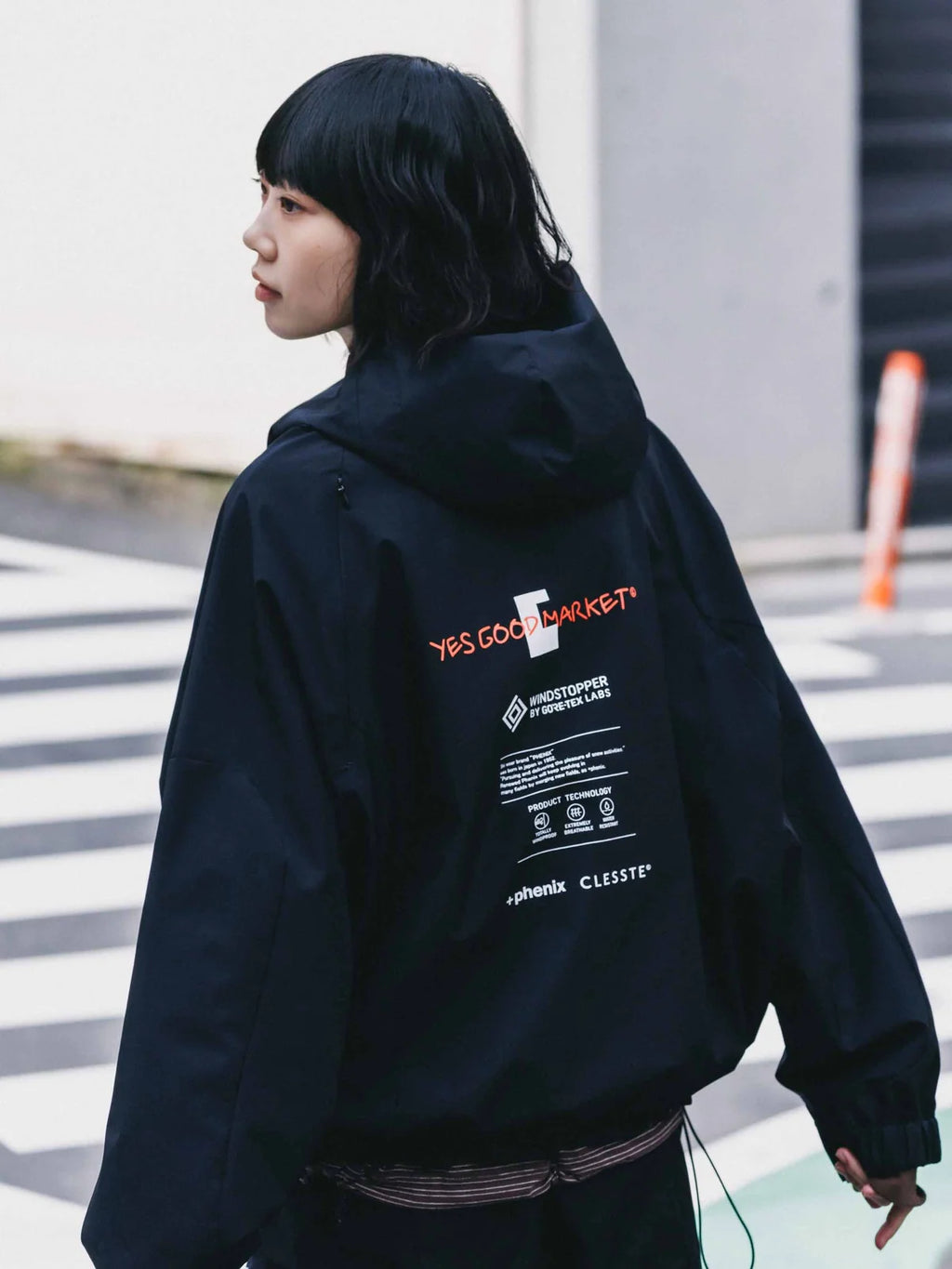 CLESSTE【LIMITED】“C×YES GOOD MARKET" +PHENIX WINDSTOPPER® BY GORE-TEX LABS CITY MOUNTAIN JACKET Black