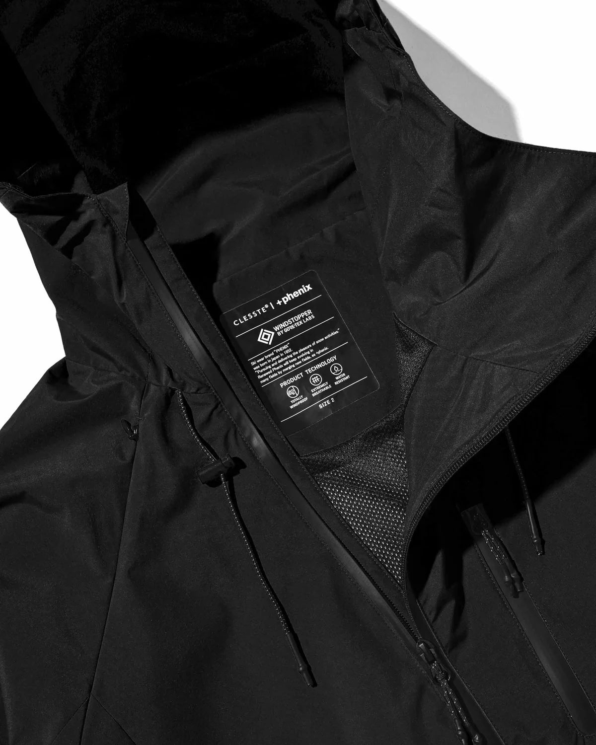 CLESSTE【LIMITED】“C×YES GOOD MARKET" +PHENIX WINDSTOPPER® BY GORE-TEX LABS CITY MOUNTAIN JACKET Black