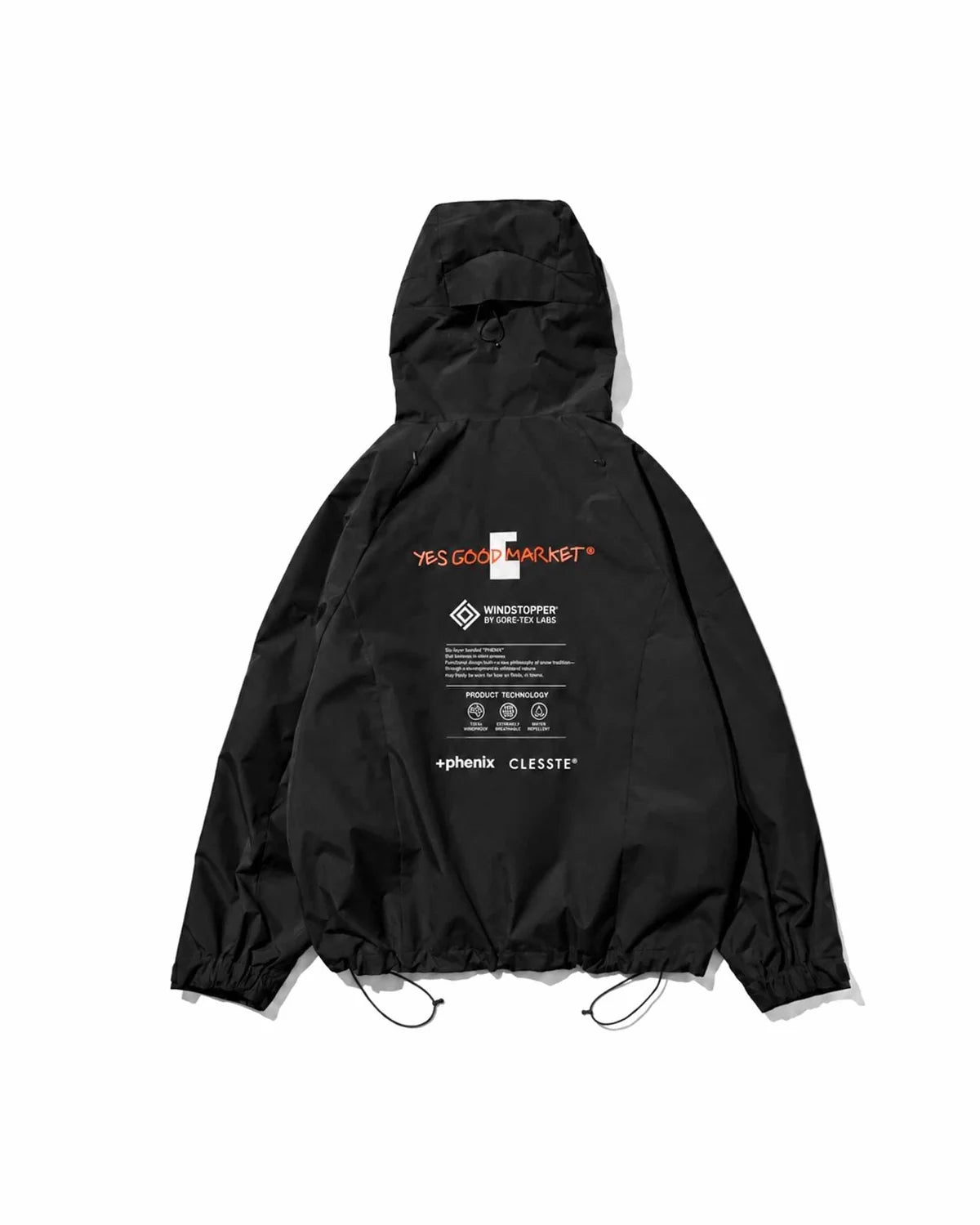 CLESSTE【LIMITED】“C×YES GOOD MARKET" +PHENIX WINDSTOPPER® BY GORE-TEX LABS CITY MOUNTAIN JACKET Black