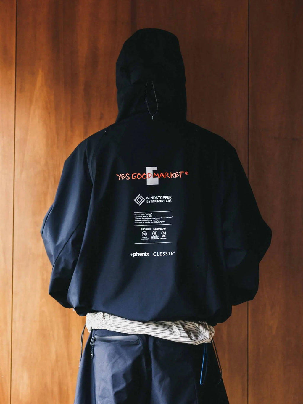 CLESSTE【LIMITED】“C×YES GOOD MARKET" +PHENIX WINDSTOPPER® BY GORE-TEX LABS CITY MOUNTAIN JACKET Black