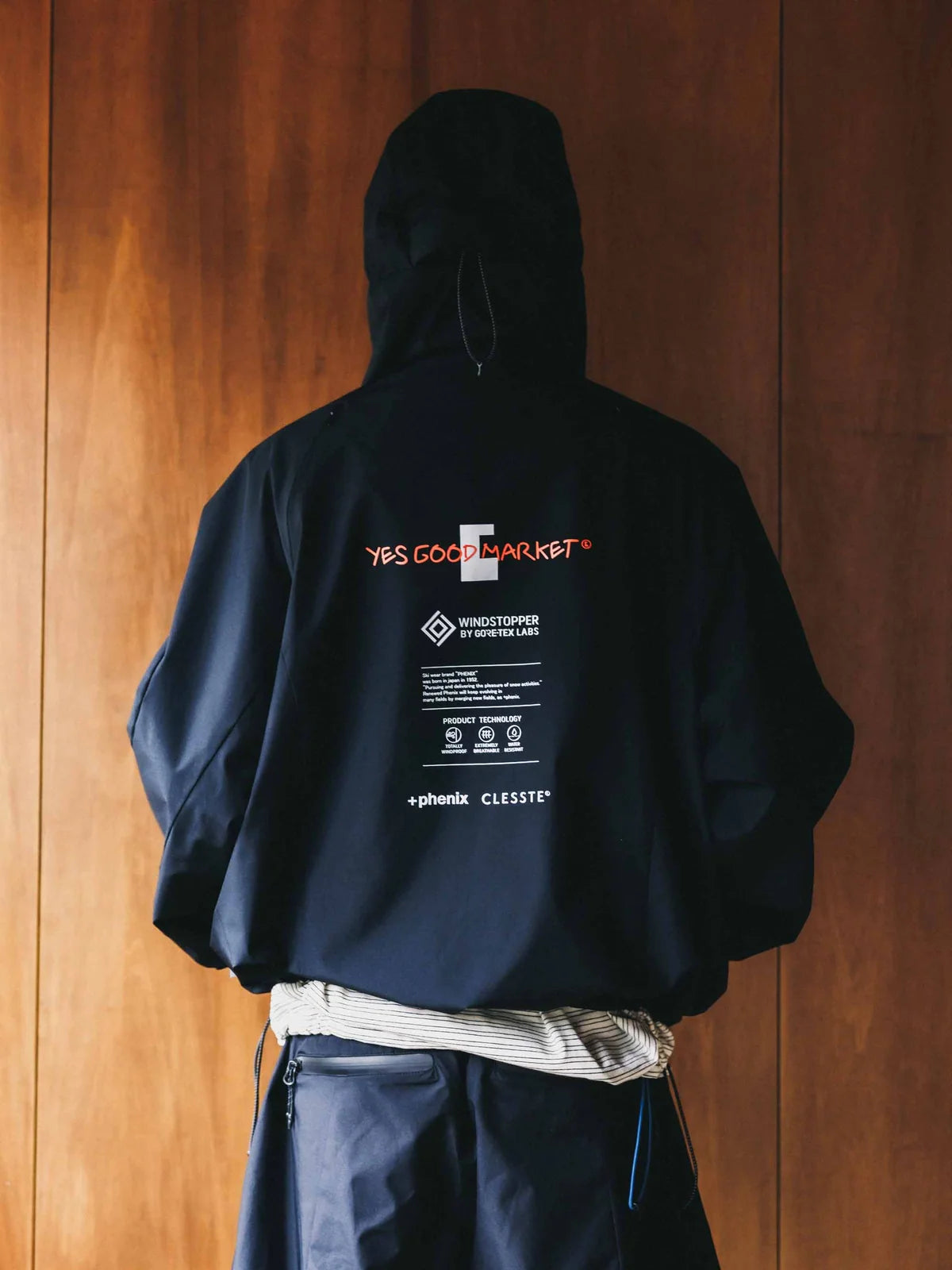 CLESSTE【LIMITED】“C×YES GOOD MARKET" +PHENIX WINDSTOPPER® BY GORE-TEX LABS CITY MOUNTAIN JACKET Black