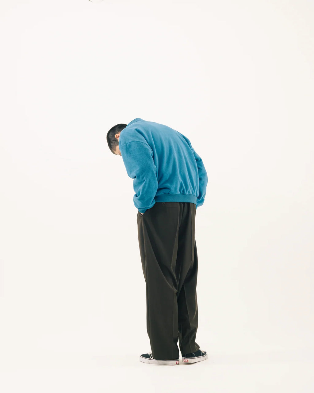 BLUETOWN TOKYO Center-creased, double-pleated trousers
