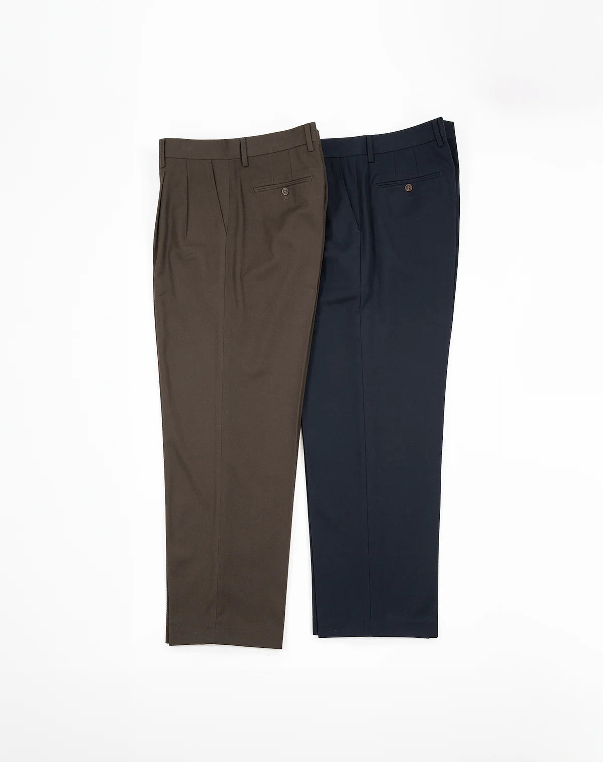 BLUETOWN TOKYO Center-creased, double-pleated trousers