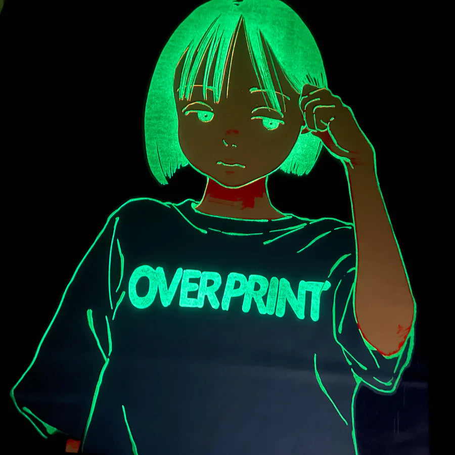 Over Print / POP ART Tee GLOW IN THE DARK