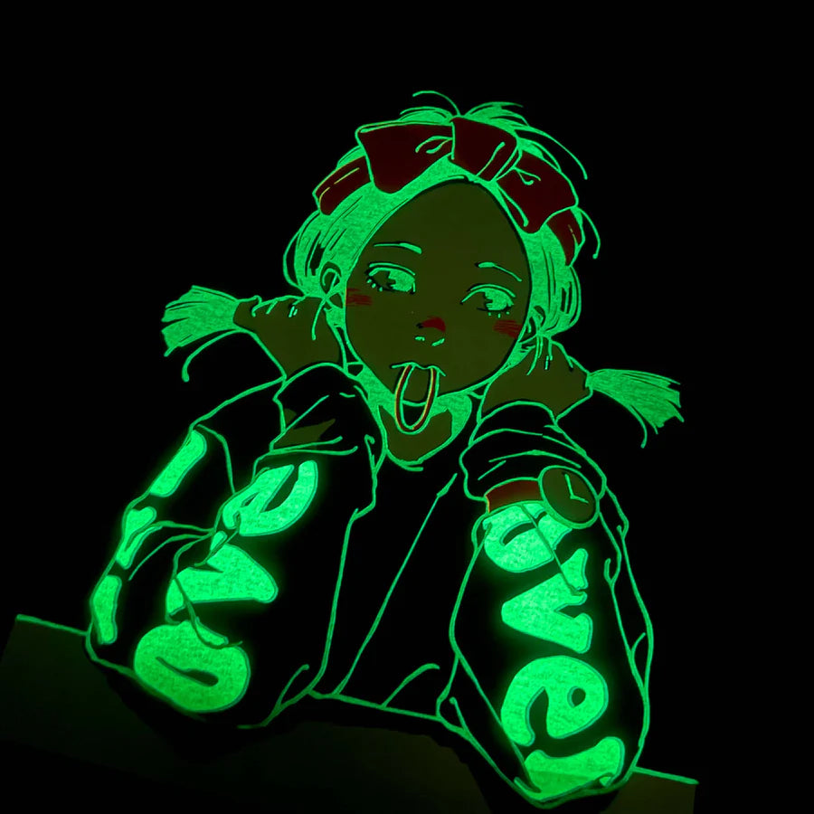 Over Print / POP ART Tee GLOW IN THE DARK