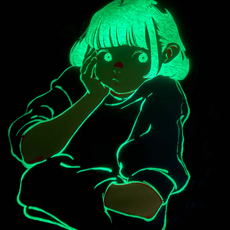 Over Print / POP ART Tee GLOW IN THE DARK