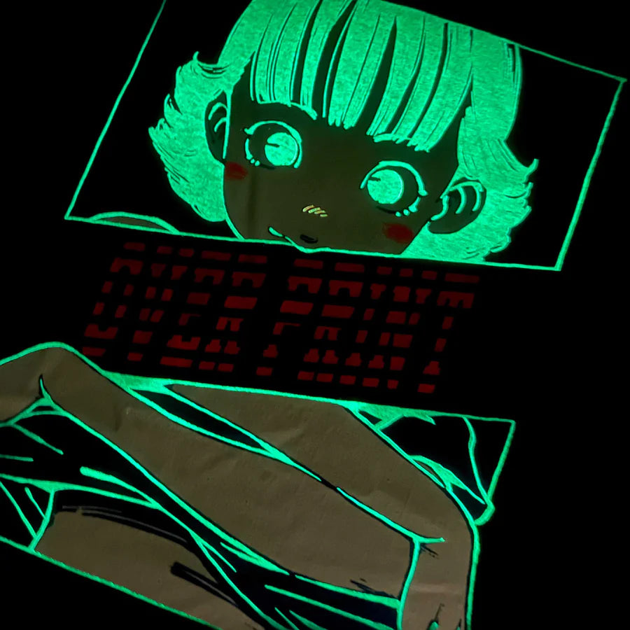 Over Print / POP ART Tee GLOW IN THE DARK