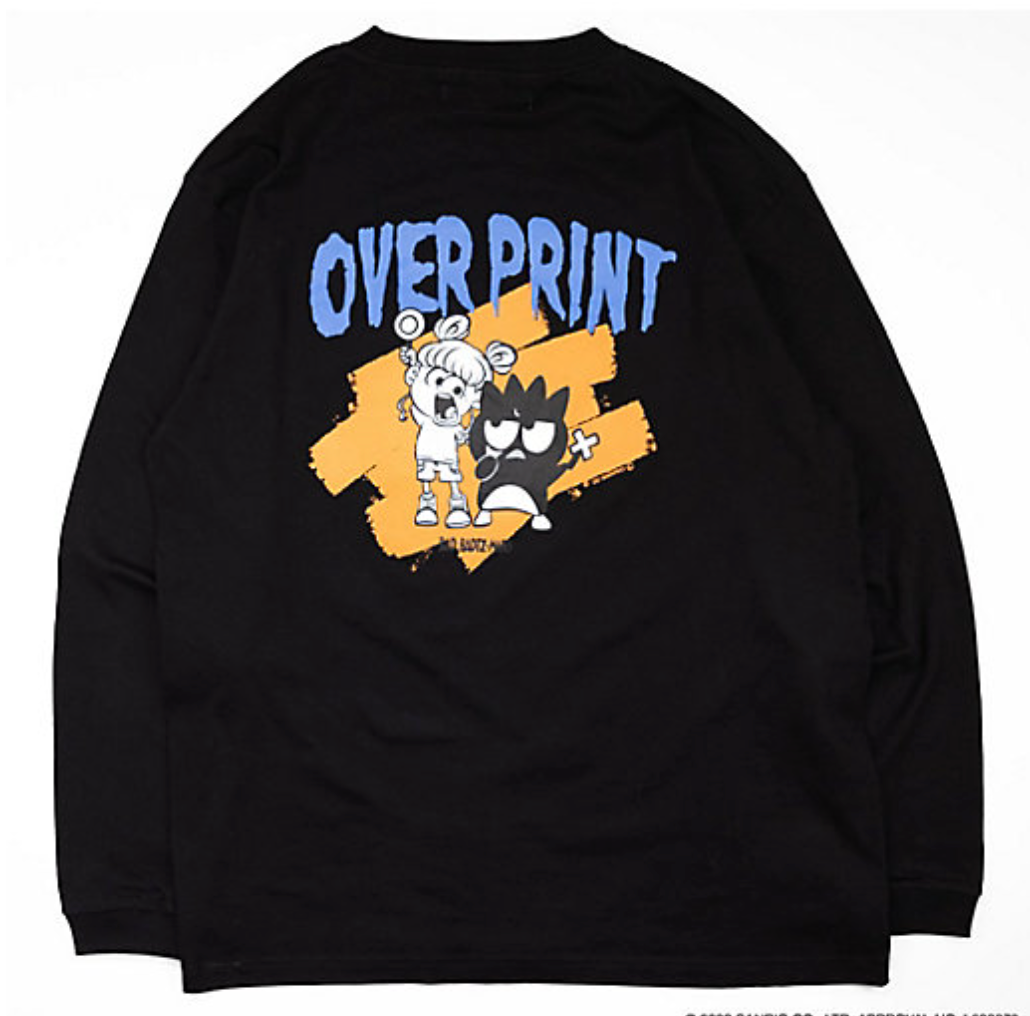 Over Print / Bad Batsumaru LS Tee