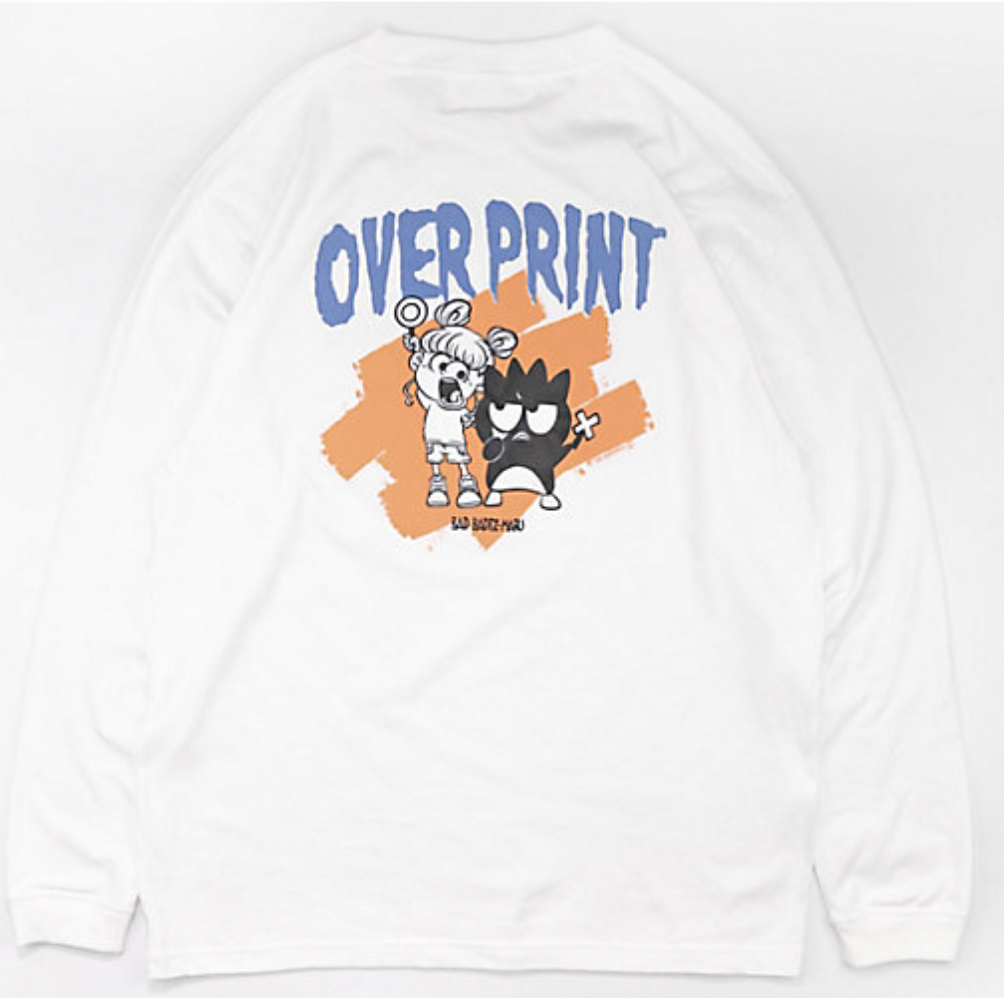 Over Print / Bad Batsumaru LS Tee