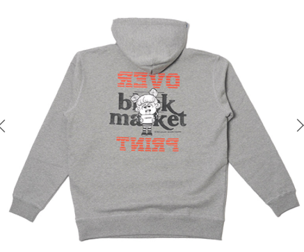 OVER PRINT / Inverted Hoodie *ZERO ZERO HERO