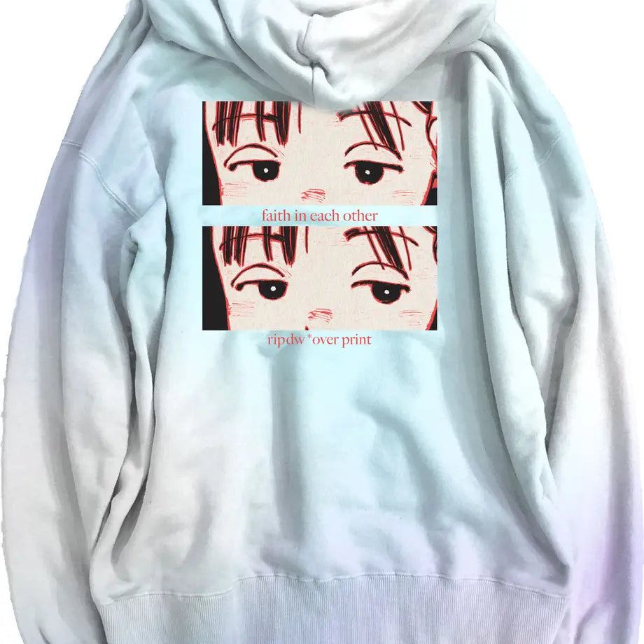 Over Print / EYES back pile Hoodie