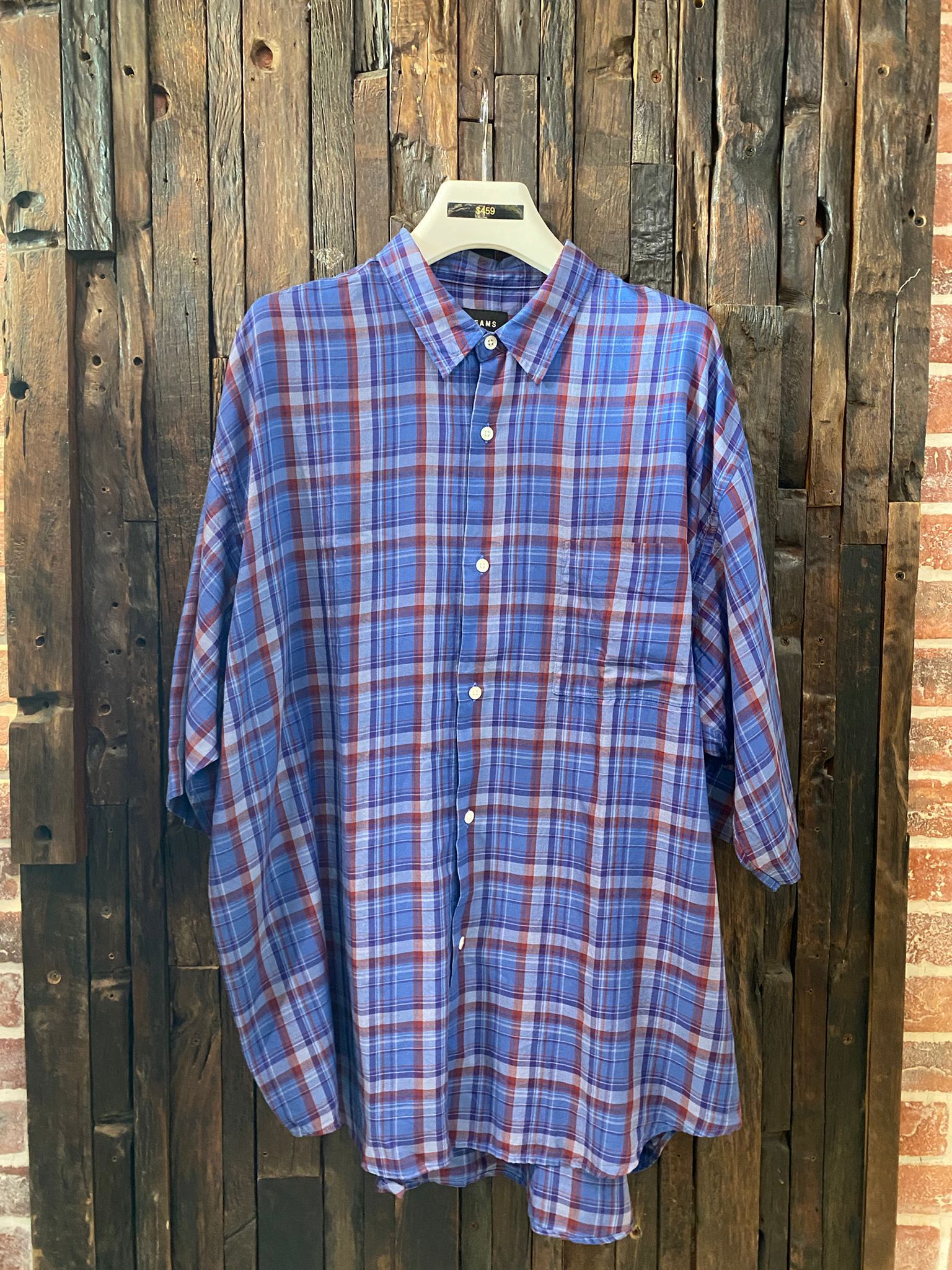 BEAMS / チェック イージー ショートスリーブ シャツ