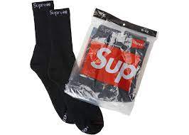 Supreme Hanes Socks (4 Pack)