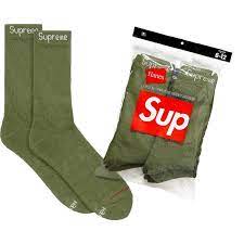 Supreme Hanes Socks (4 Pack)