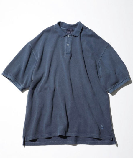 Pigment Dyed “TOO HEAVY” S/S Polo Shirt