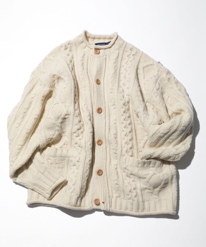 Fisherman Rollneck Cardigan