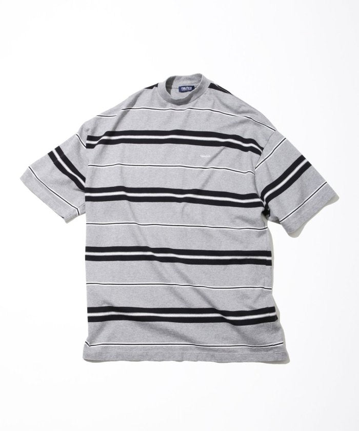 Multi Border High Neck Tee