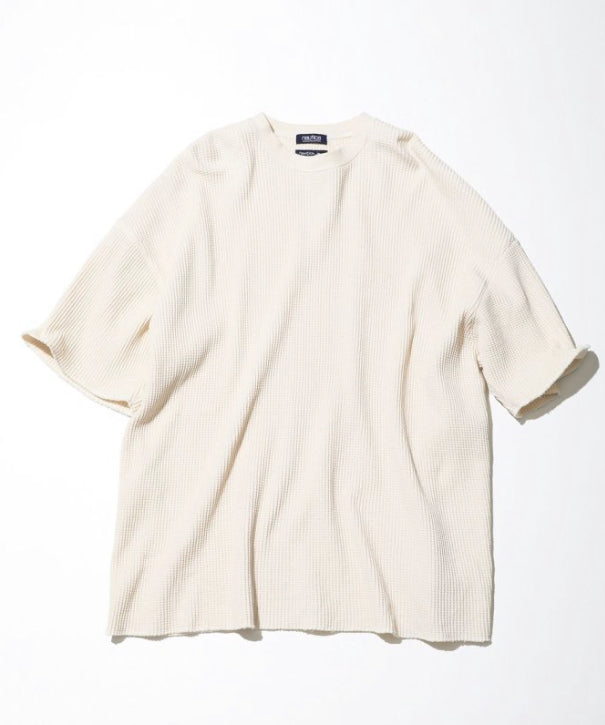 “TOO HEAVY” Waffle Relax Fit S/S Tee